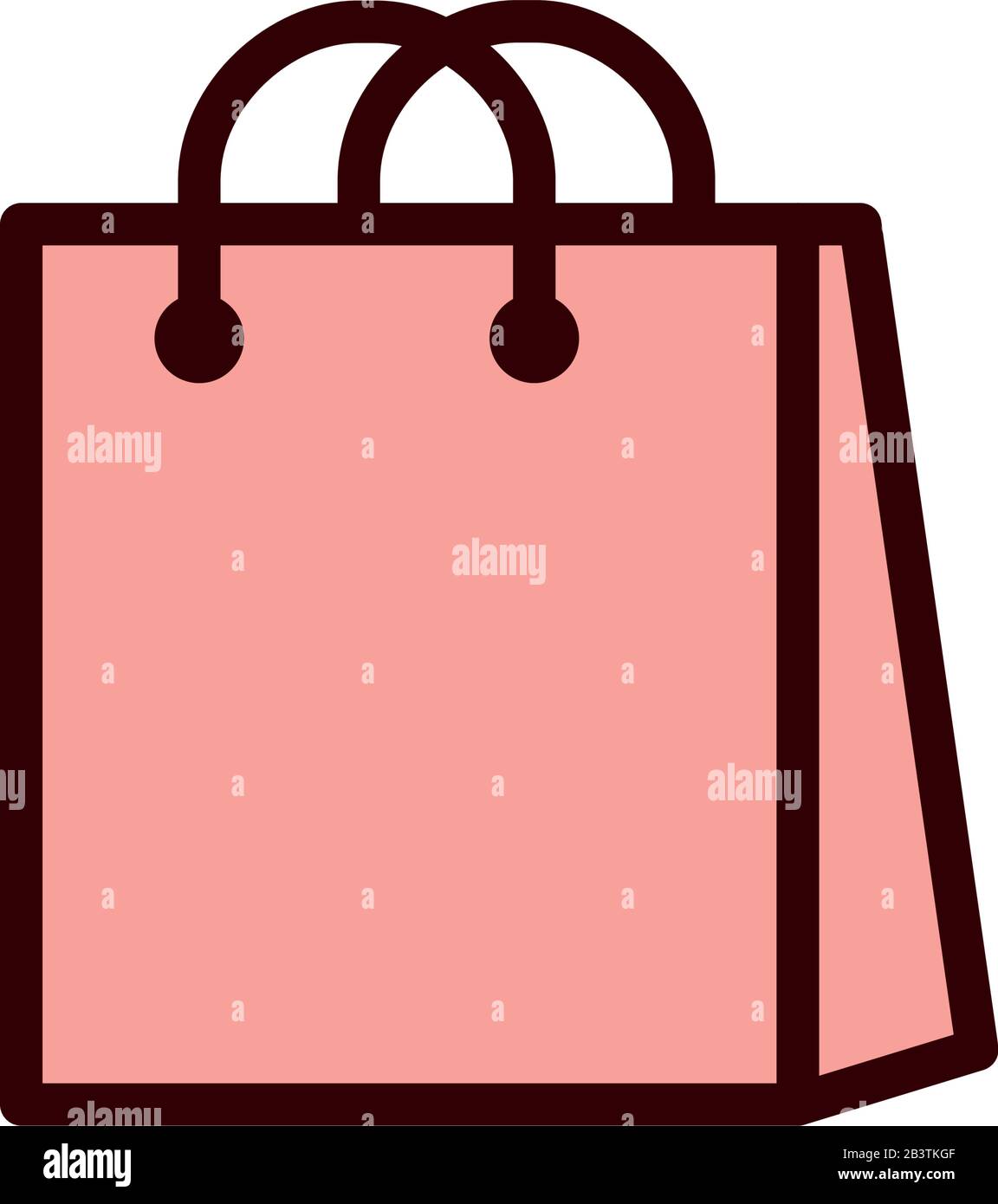 Isolated shopping bag line and fill style icon vector design Stock ...