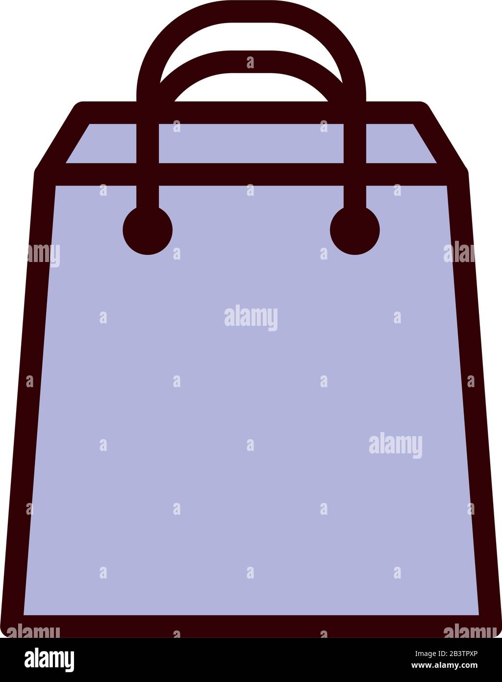 Isolated shopping bag line and fill style icon vector design Stock ...