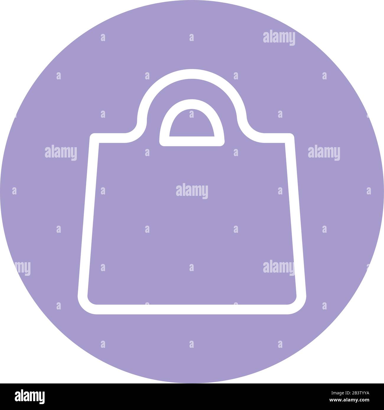 Isolated shopping bag line and block style icon vector design Stock ...