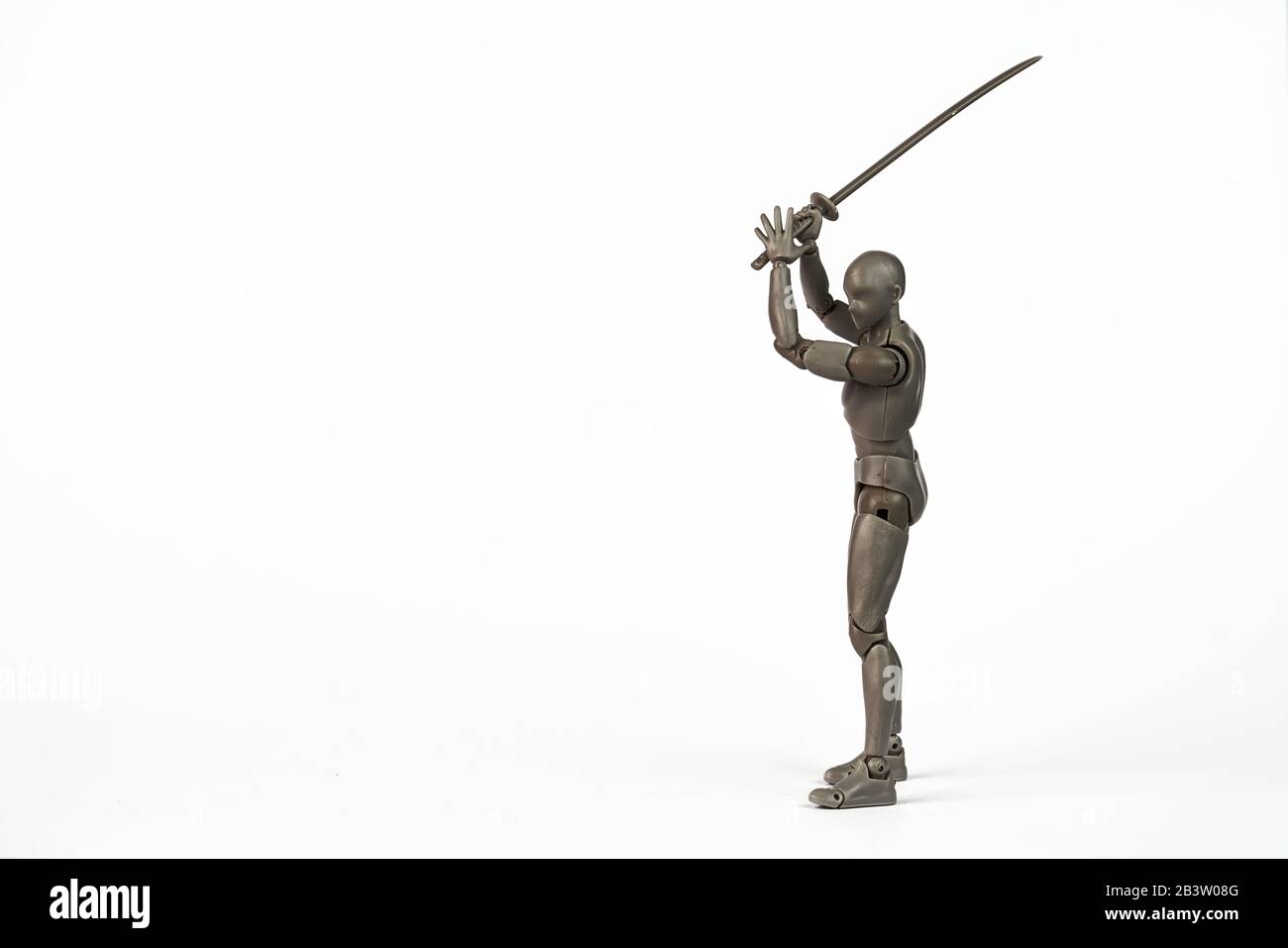 moordenaar rijk Kan weerstaan man figure with sword. Action concept Stock Photo - Alamy