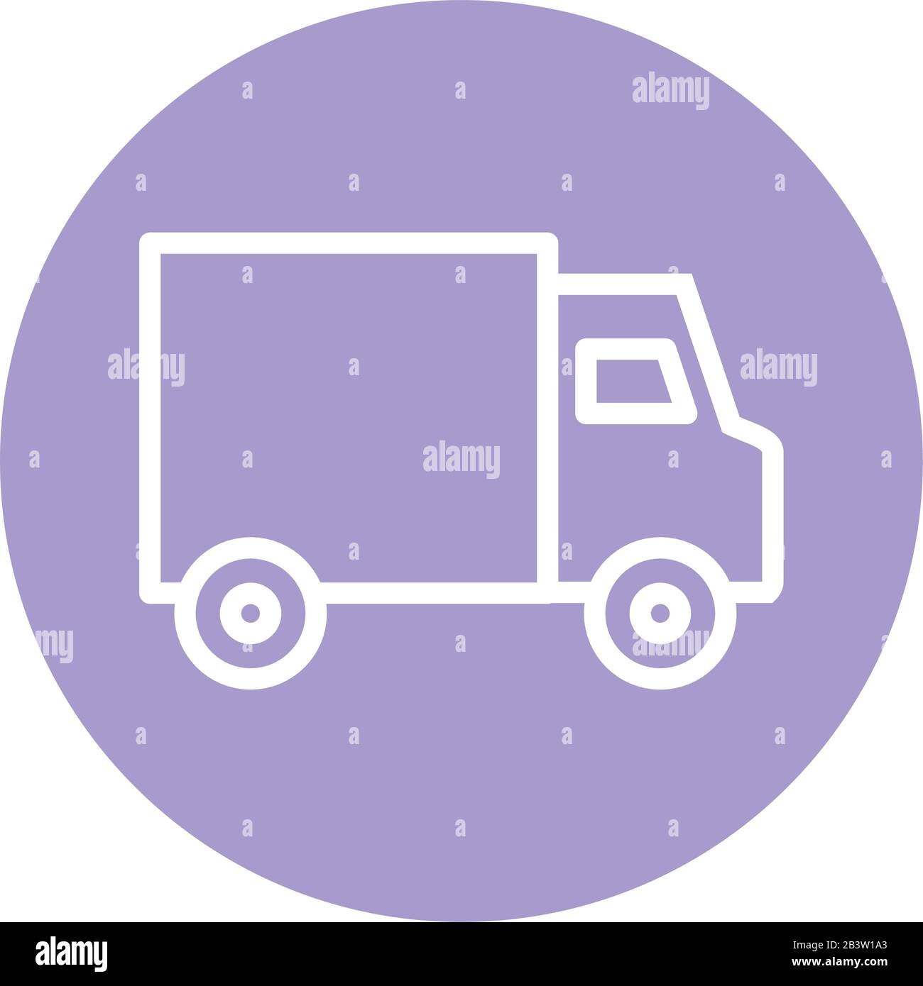 Isolated delivery truck line and block style icon vector design Stock ...