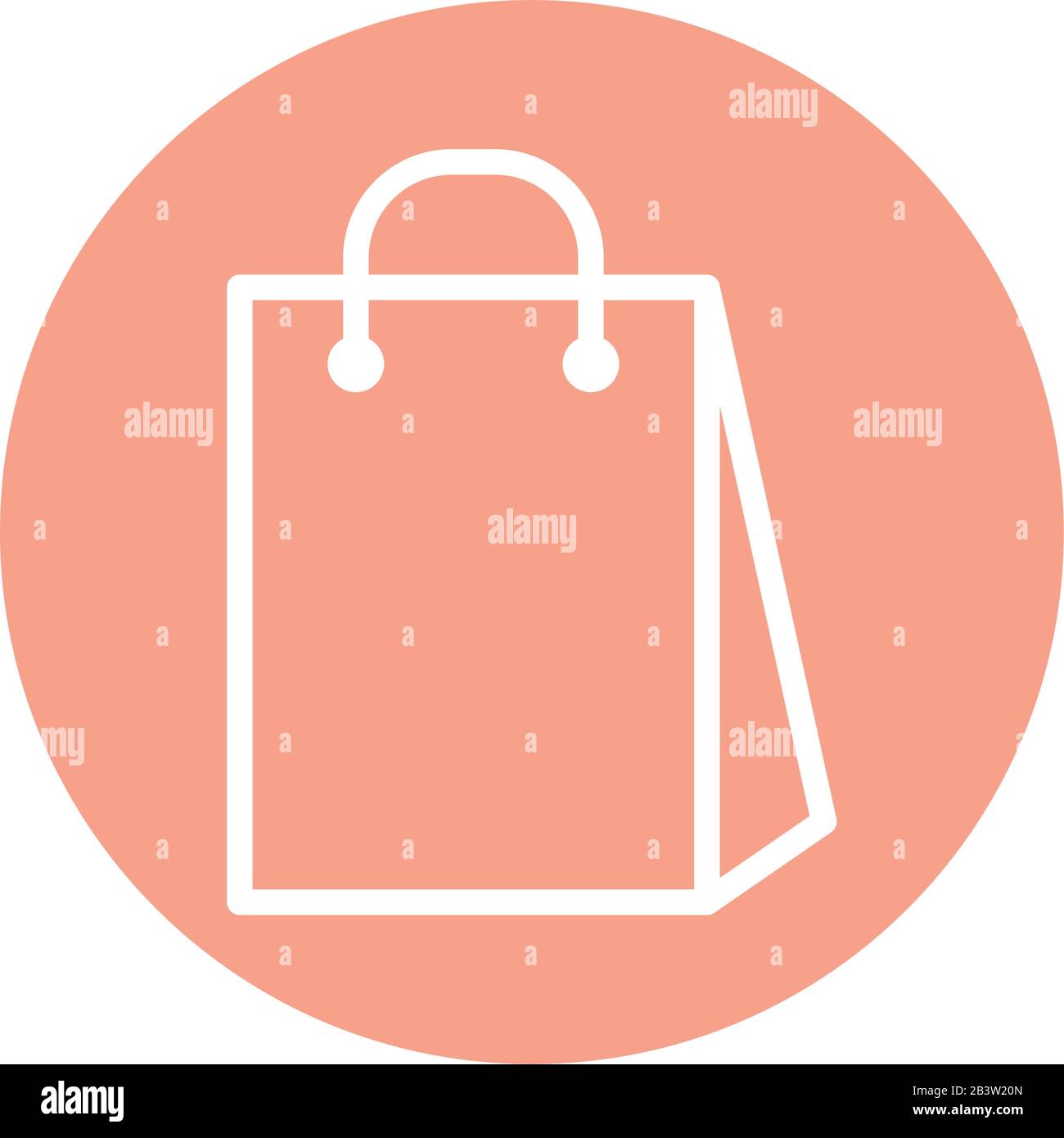 Isolated shopping bag line and block style icon vector design Stock ...