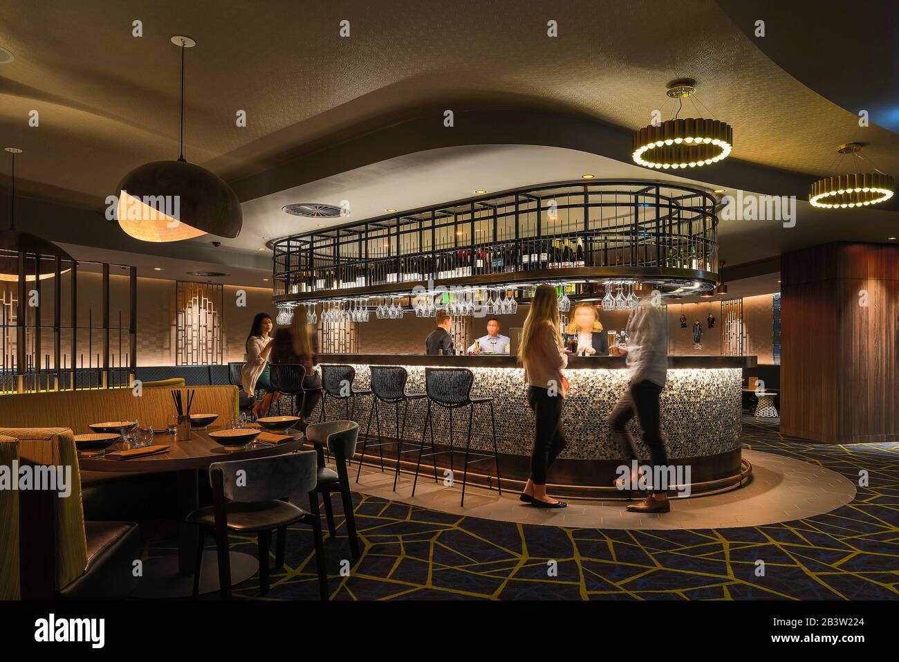 Bar Area Campbelltown Catholic Club Sydney Australia Architect Scott Carver 2016 Stock Photo Alamy