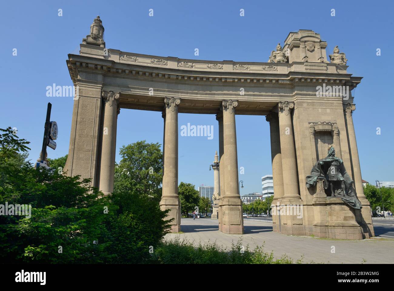 Charlottenburger Tor, Strasse des 17. Juni, Charlottenburg, Berlin, Deutschland Stock Photo