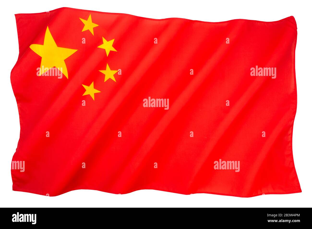 The national flag of the People’s Republic of China. Stock Photo