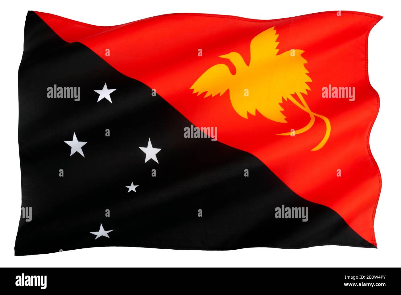 National flag of Papua New Guinea Stock Photo - Alamy