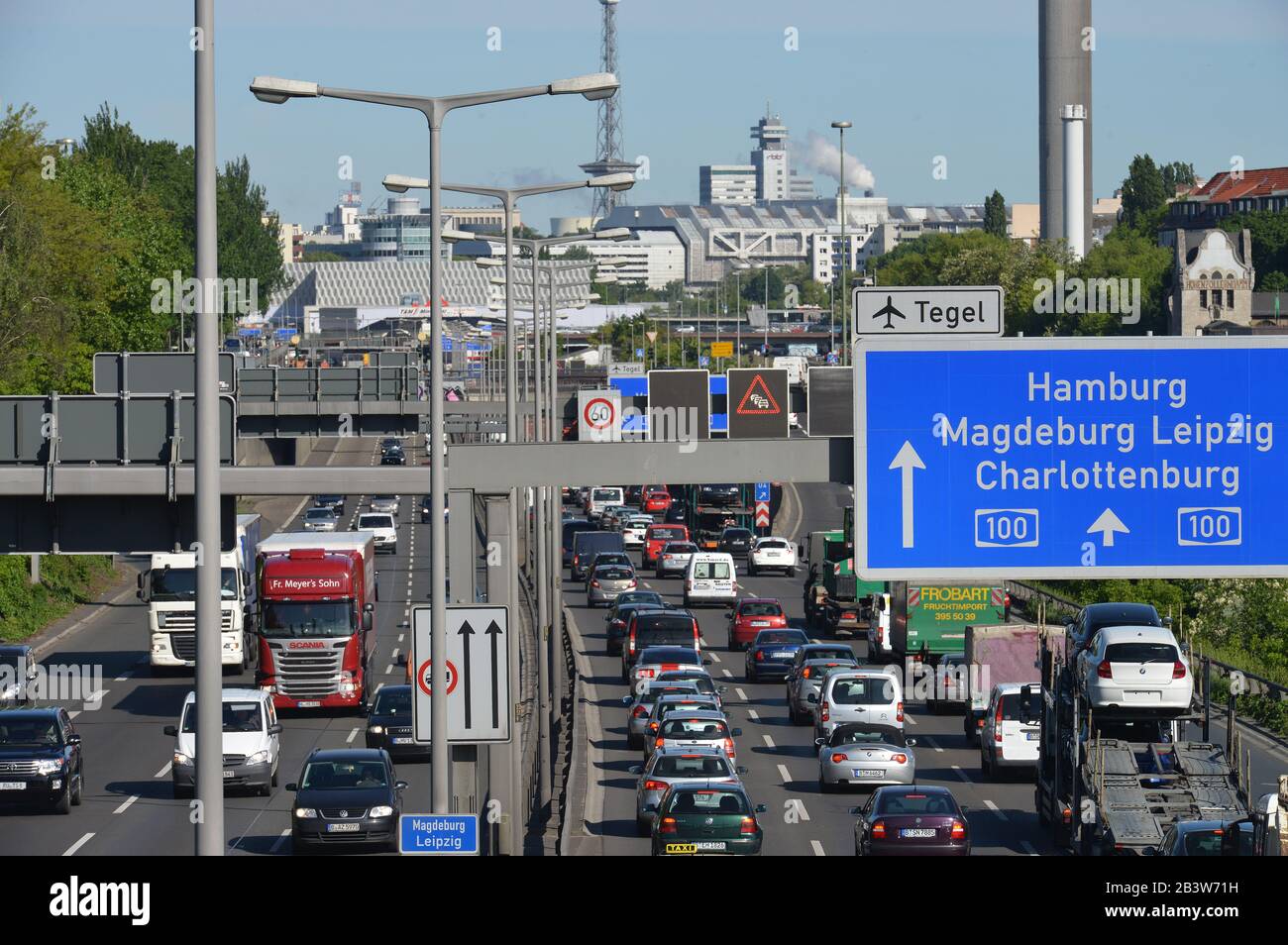 Stadtautobahn, Wilmersdorf, Berlin, Deutschland Stock Photo