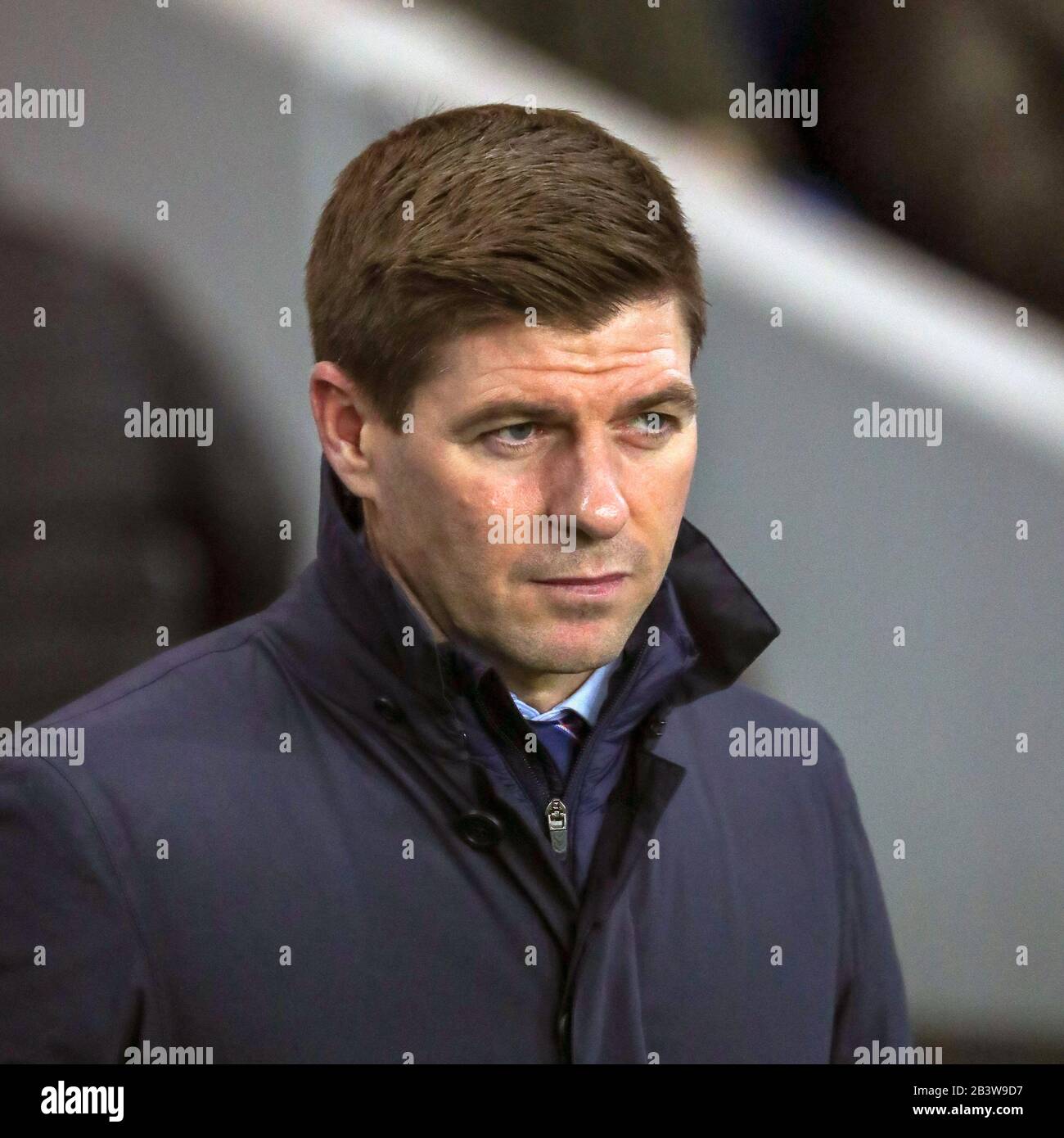 Steven Gerrard, the manager of Rangers FC, during a football match at