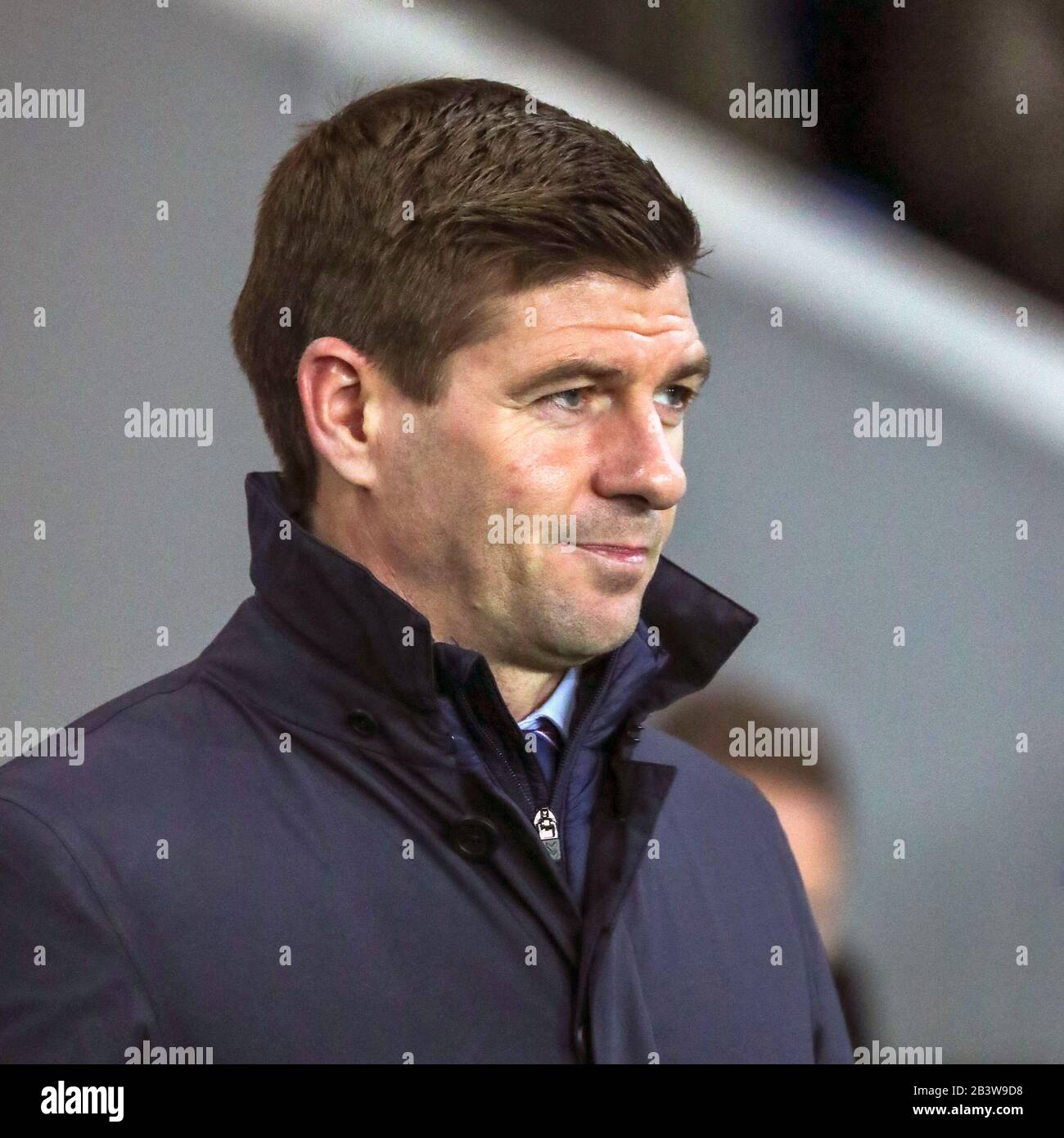 Steven Gerrard, the manager of Rangers FC, during a football match at