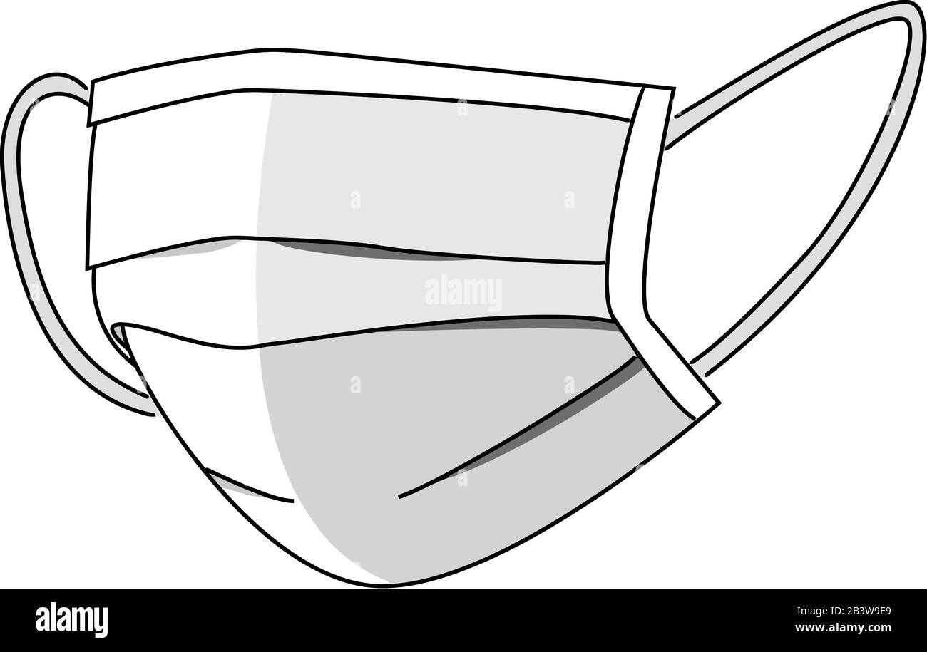 mask respiratory protection safe virus air surgery white illustration Stock Photo Alamy