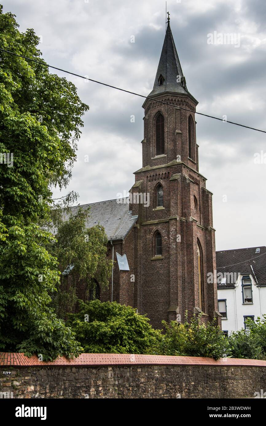 Old town of Montabaur in the Westerwald Stock Photo