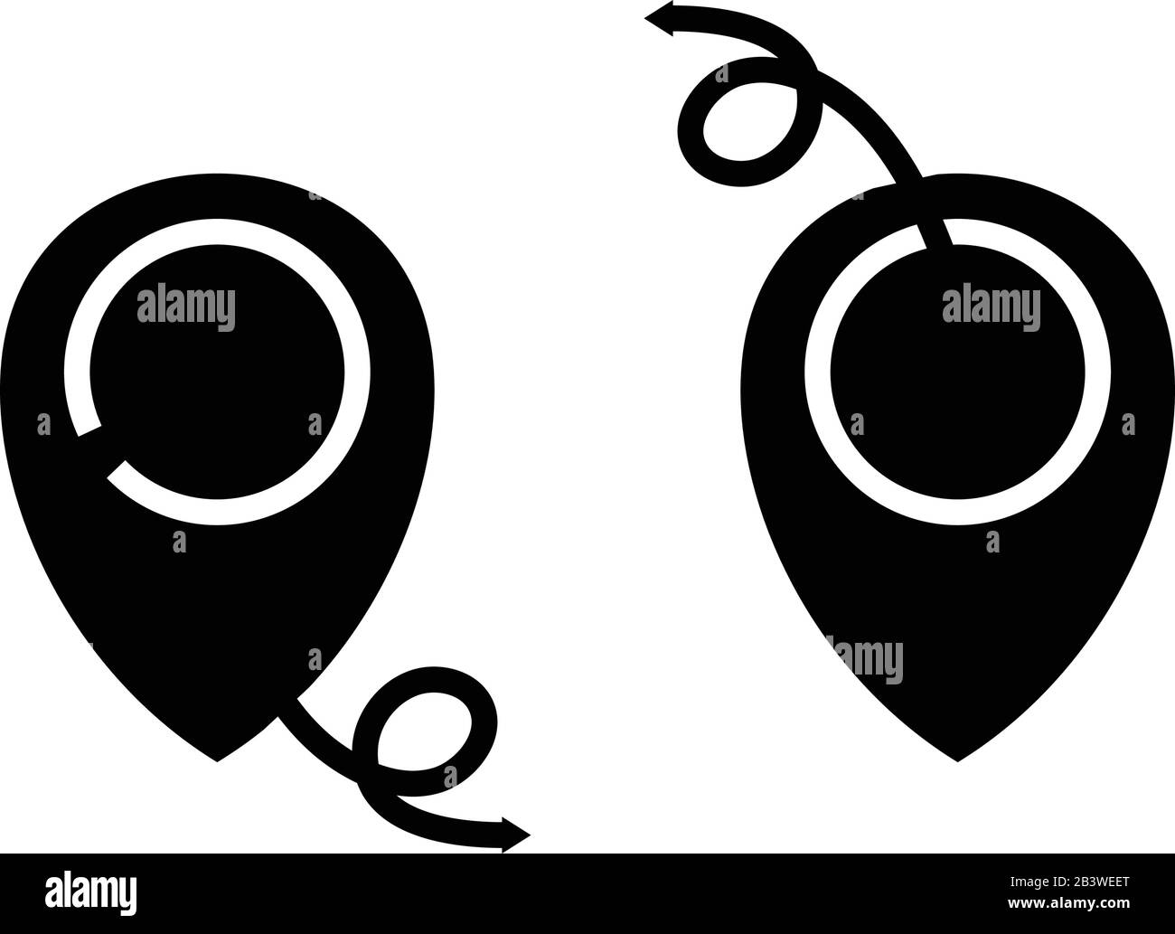 Removement black icon, concept illustration, vector flat symbol, glyph sign. Stock Vector