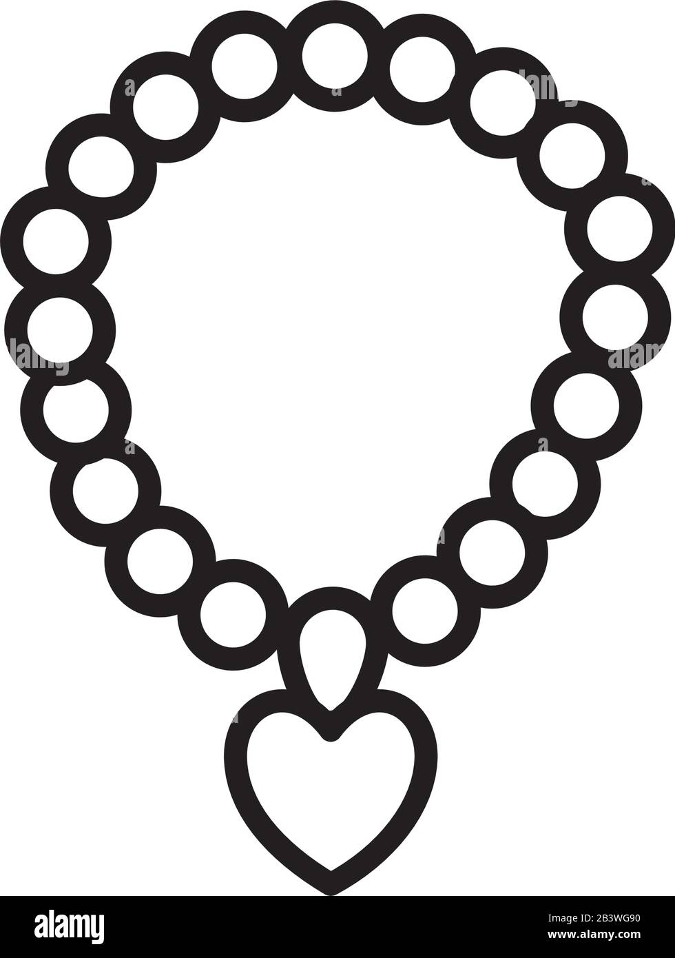 Square Outline Clipart Of A Necklace