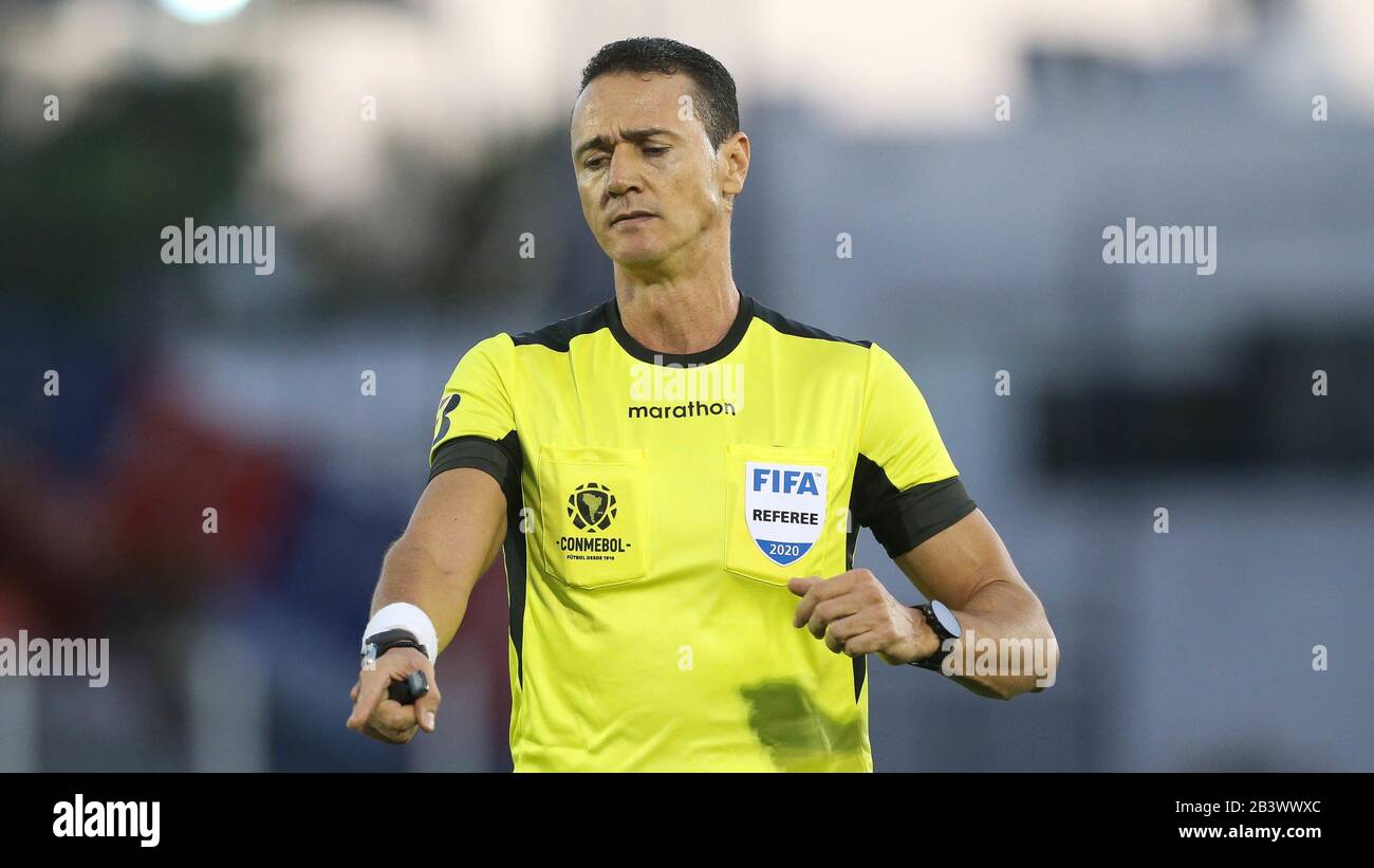 Buenos Aires Argentina 04th Mar 2020 Referee Wilmar Roldan Of The Game Between The Teams Of Se Palmeiras And Ca Tigre During A Match Valid For The First Round Group Stage Of