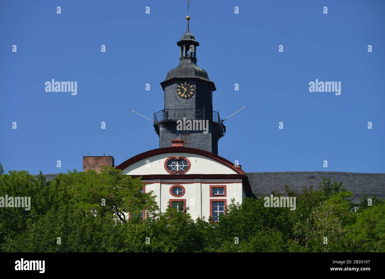 Schloss, Saalfeld, Thueringen, Deutschland / Thüringen Stock Photo Alamy