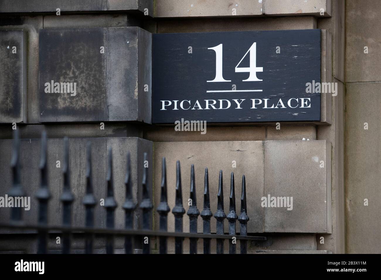 14 Picardy Place, Edinburgh, the former Club Ego nightclub. Stock Photo
