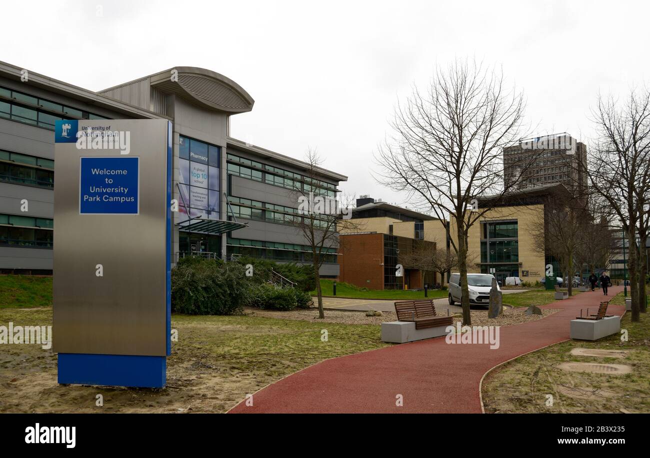 Entrance to Nottingham University Medical facilities. Stock Photo