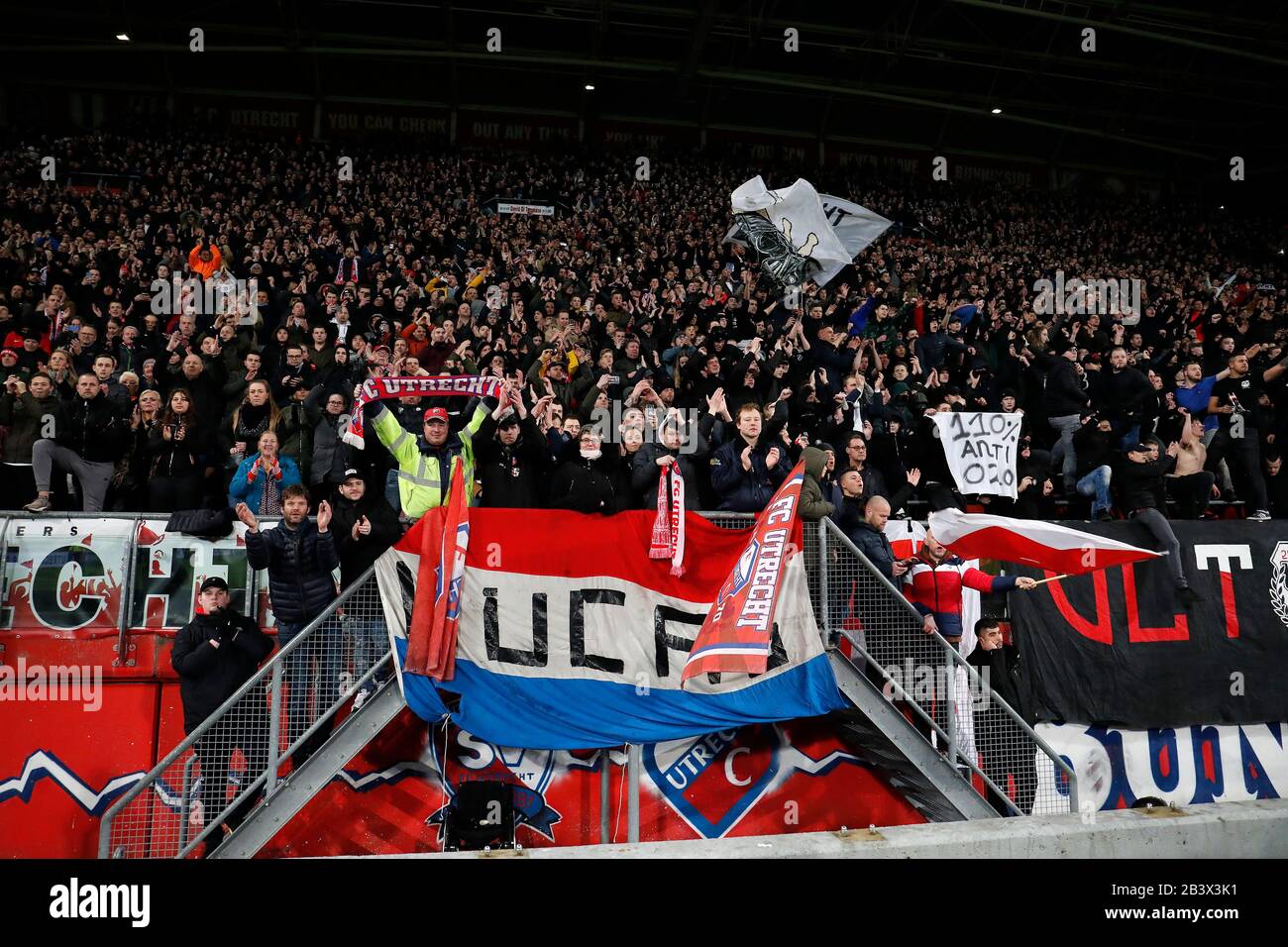 Utrecht Netherlands 04th Mar 2020 Utrecht 04 03 2020 Football Dutch Knvb Beker 2019 2020 Fc Utrecht Fans During The Match Fc Utrecht Ajax Credit Pro Shots Alamy Live News Stock Photo Alamy