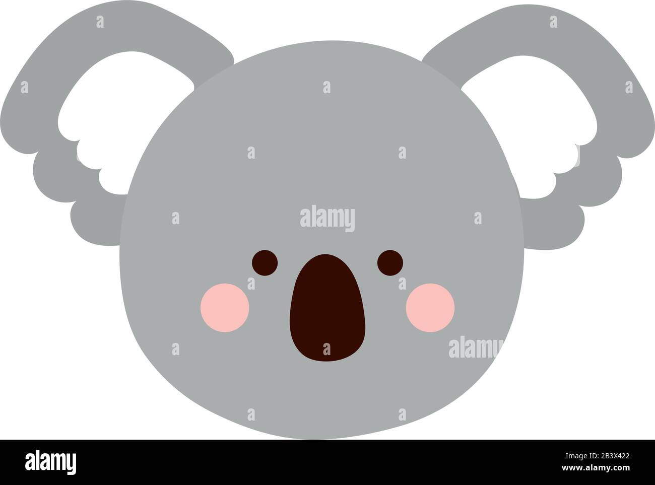 Cute koala cartoon flat style icon vector design Stock Vector Image ...