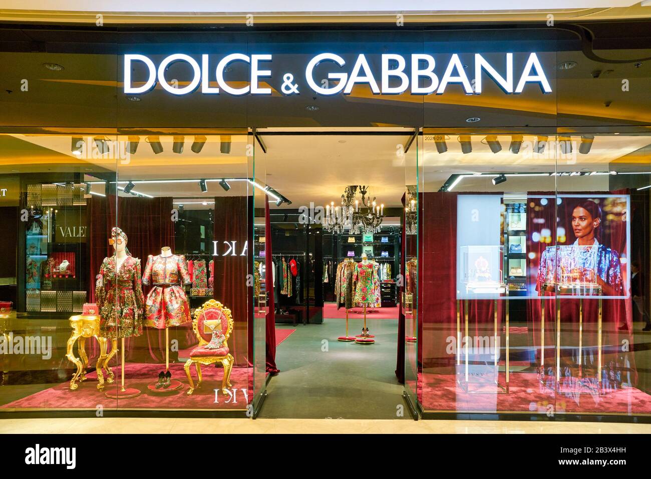 HONG KONG, CHINA - CIRCA JANUARY, 2019: entrance to Dolce & Gabbana store  in Elements shopping mall. Dolce & Gabbana is an Italian luxury fashion  hous Stock Photo - Alamy