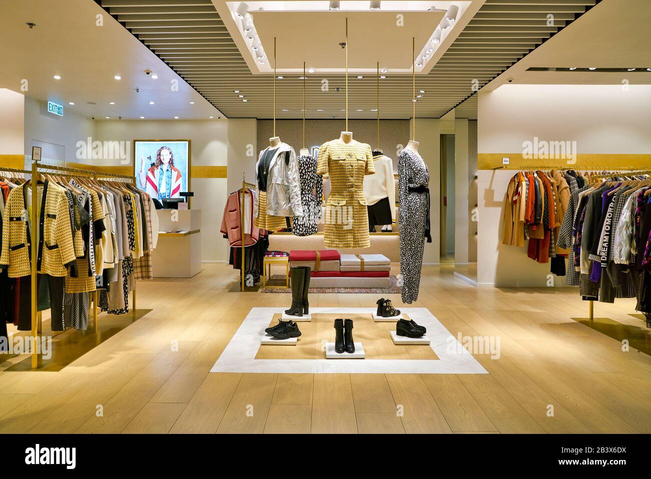 HONG KONG CHINA CIRCA JANUARY 2019 interior shot of Maje store in Elements shopping mall Stock Photo Alamy