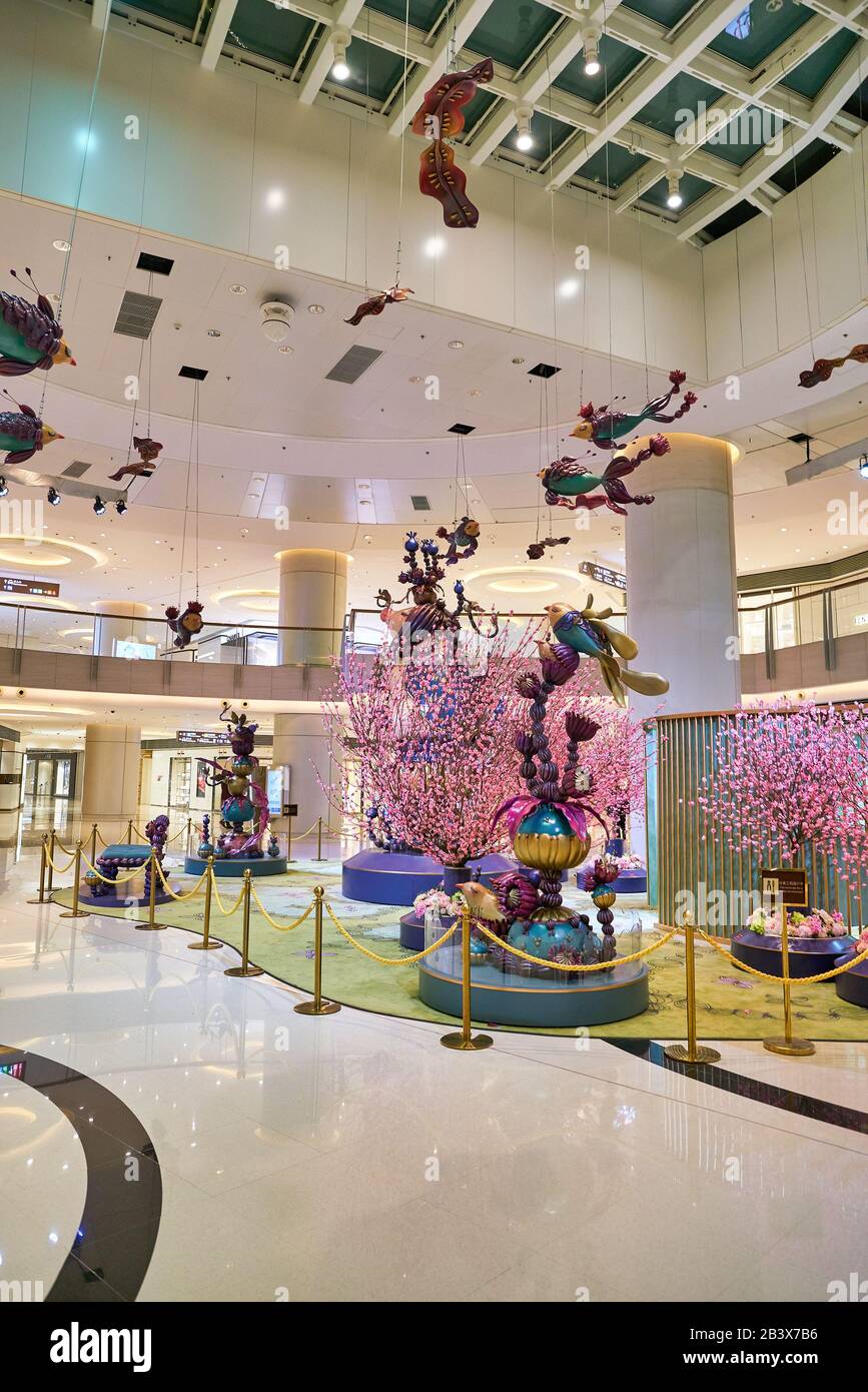 HONG KONG, CHINA - CIRCA JANUARY, 2019: installation at Elements shopping mall. Stock Photo