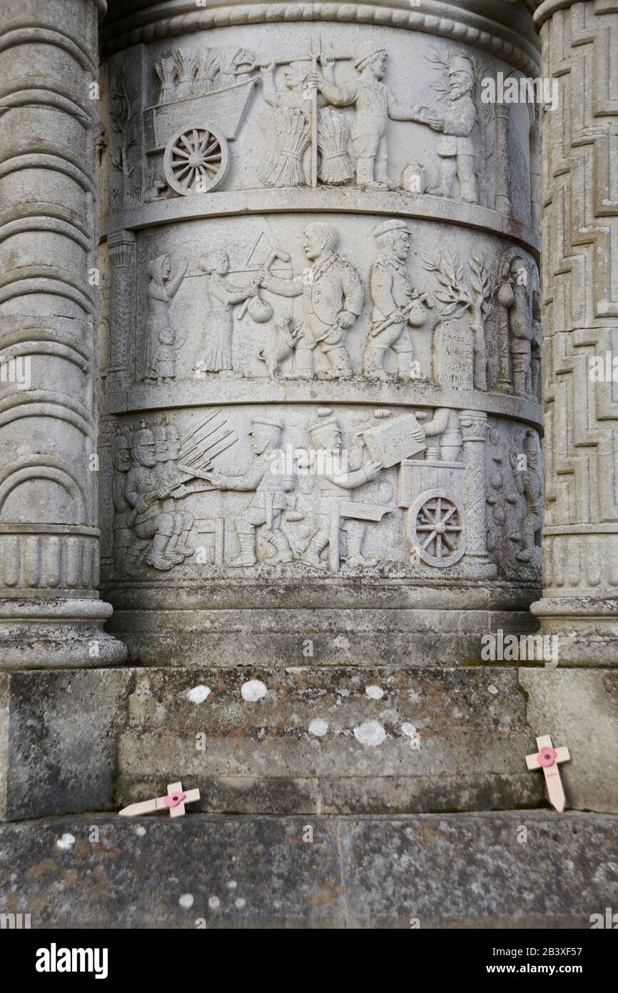 Wagoner’s Memorial monument, Sledmere Village, East Yorkshire, England, UK, GB Stock Photo Alamy