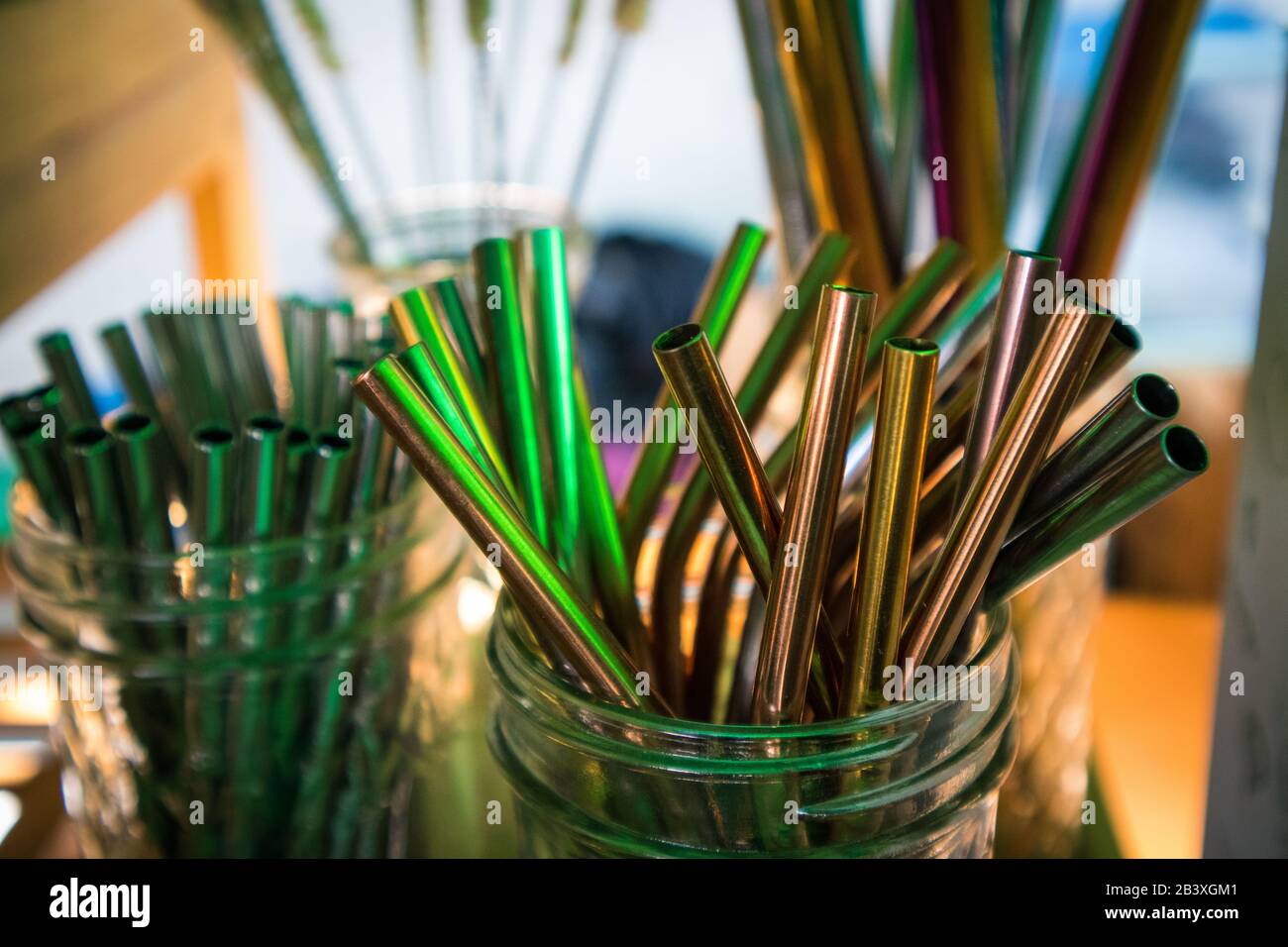 Metal straws hires stock photography and images Alamy