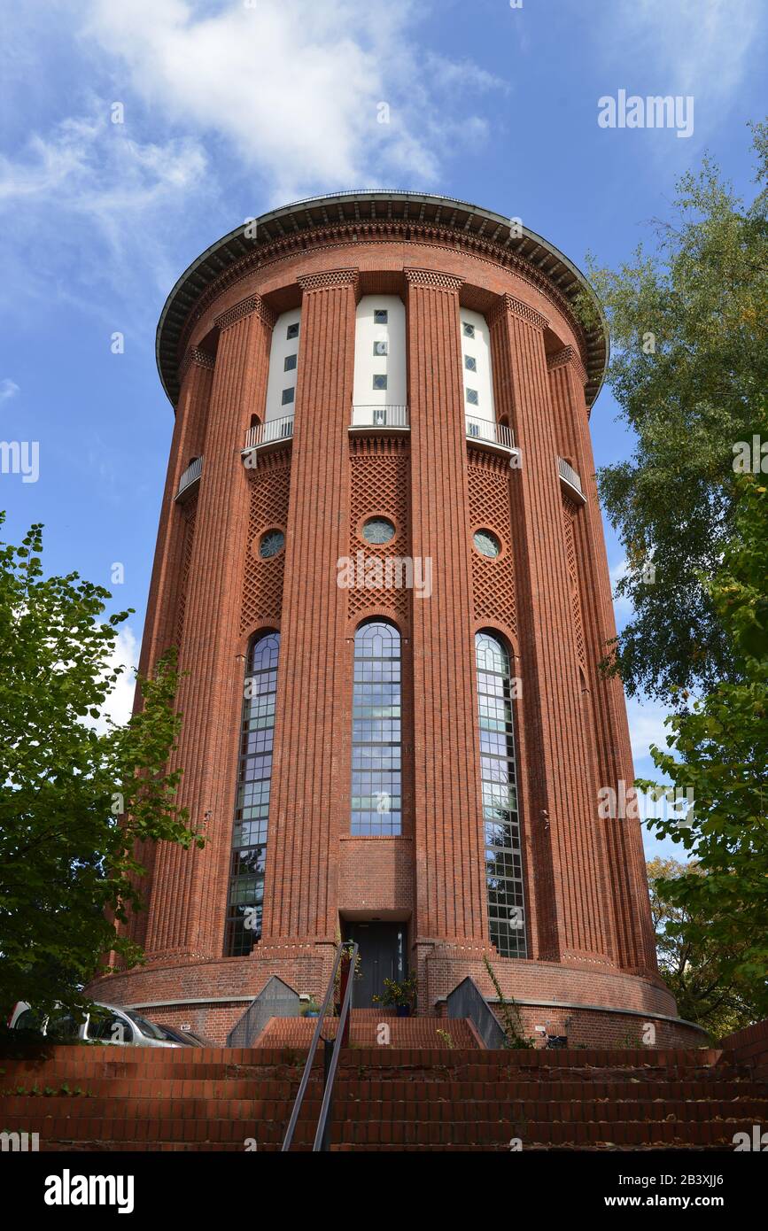 Wasserturm, Friedhof, Bergstrasse, Steglitz, Berlin, Deutschland Stock ...