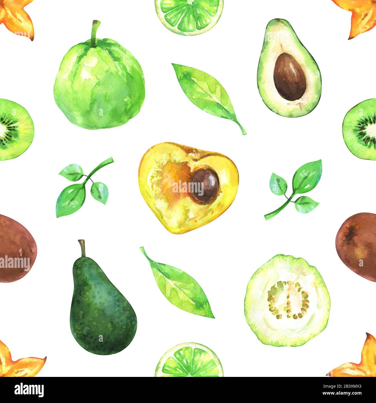 Watercolor fruits hi-res stock photography and images - Alamy