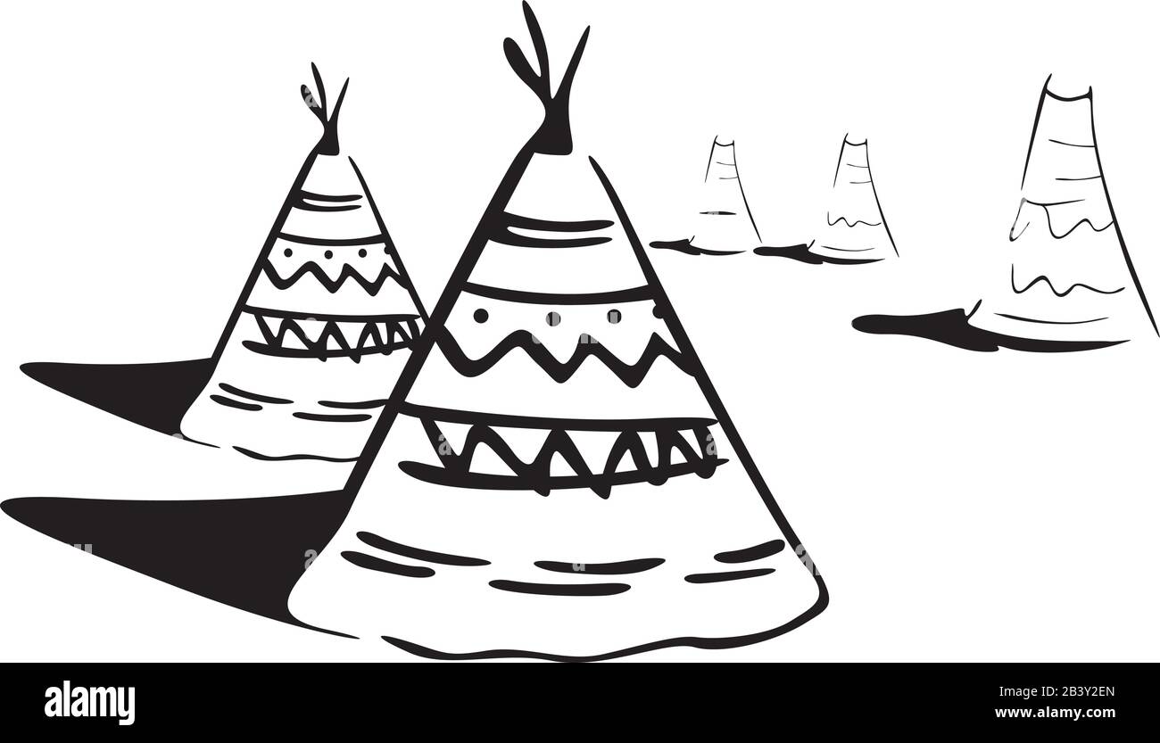 Tipi vector vectors hi-res stock photography and images - Alamy