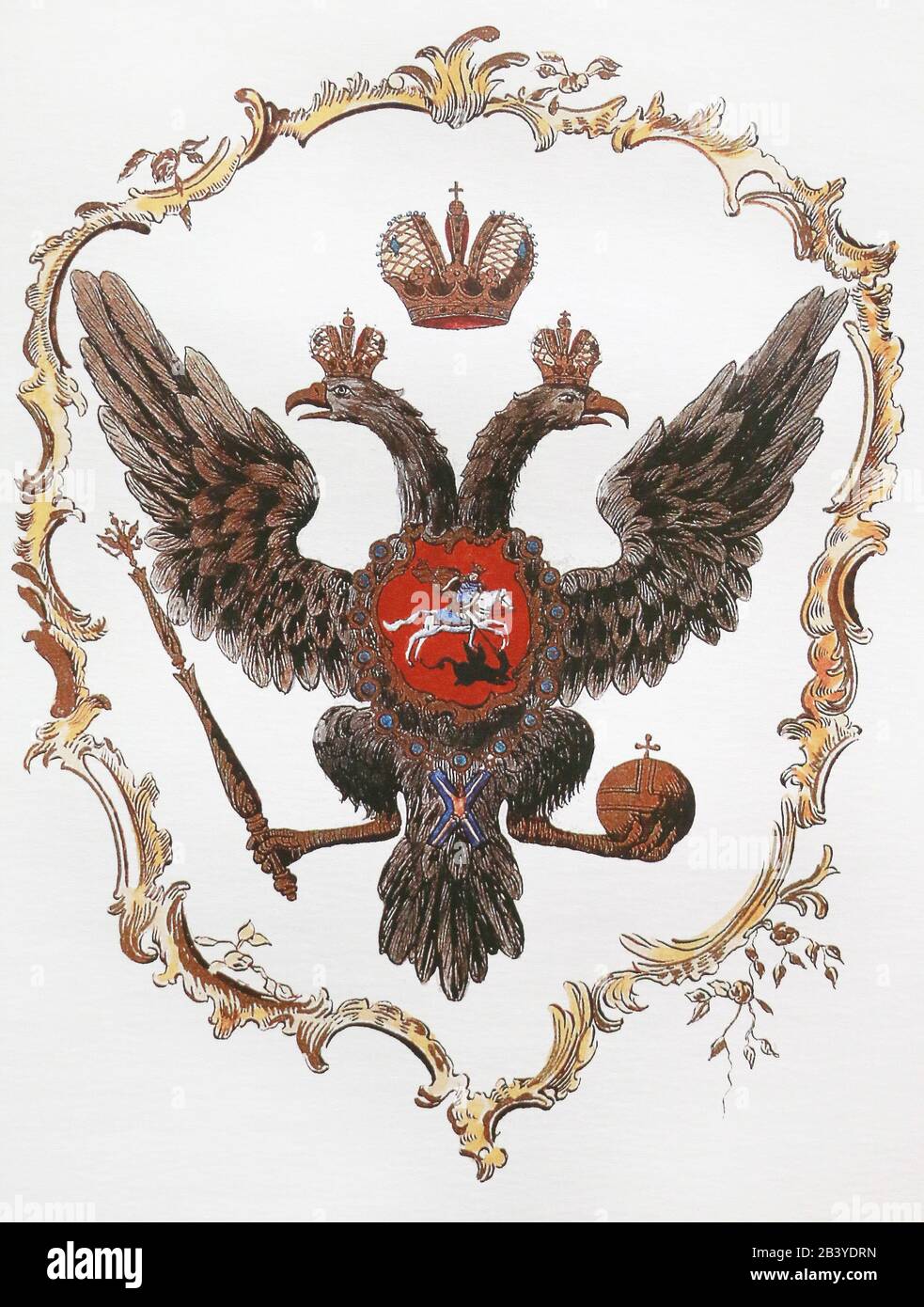 Russian Flag Russia Emblem Eagle Two Heads' Sticker