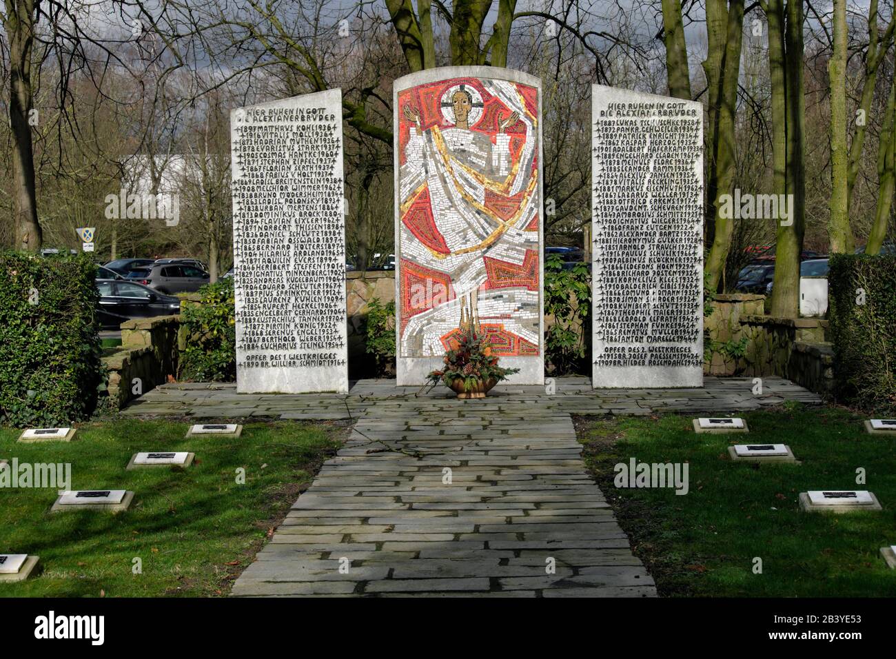 The Alexania Brothers cemetery in Krefeld, NRW, Germany Stock Photo