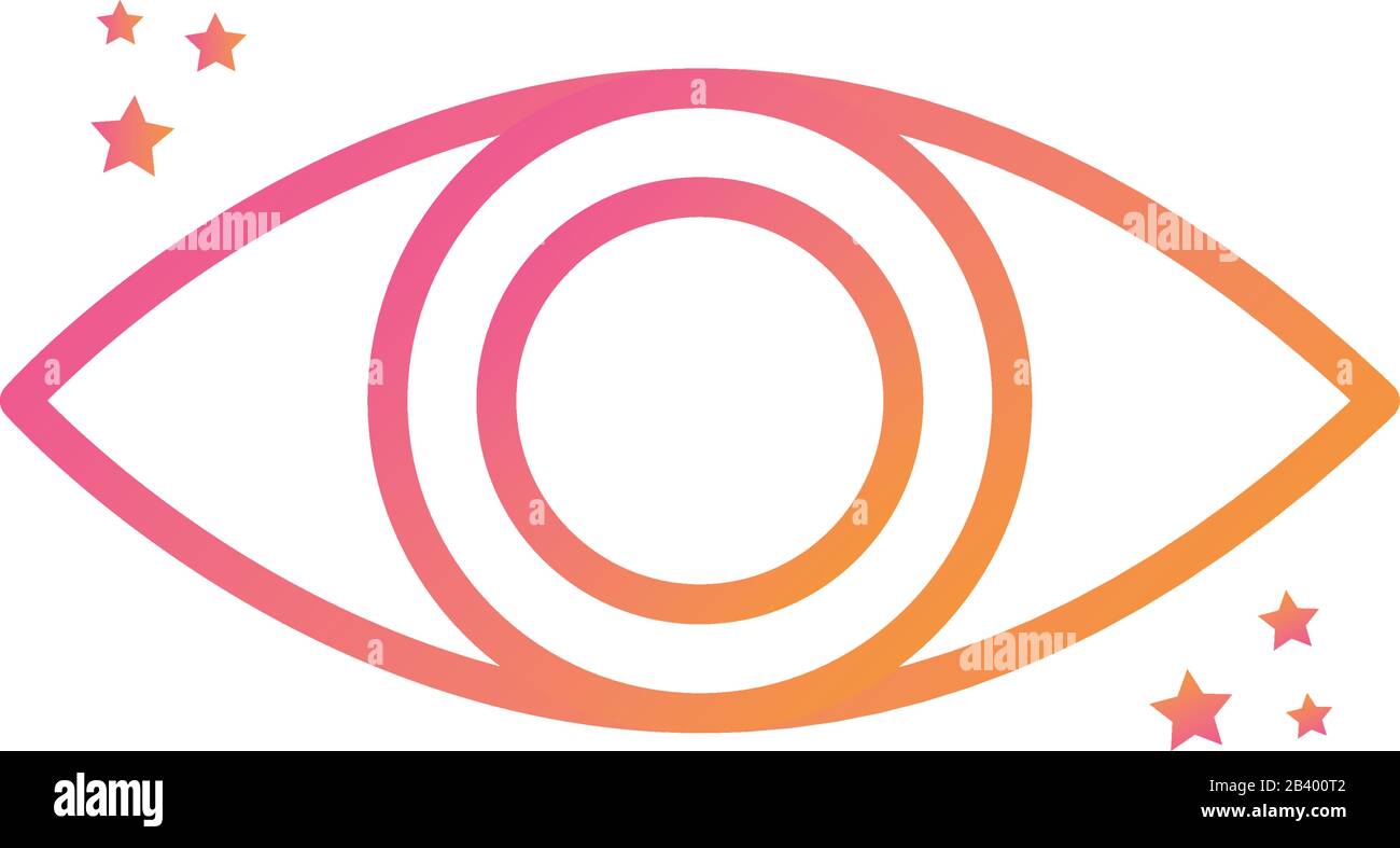 Isolated eye gradient style icon vector design Stock Vector Image & Art ...