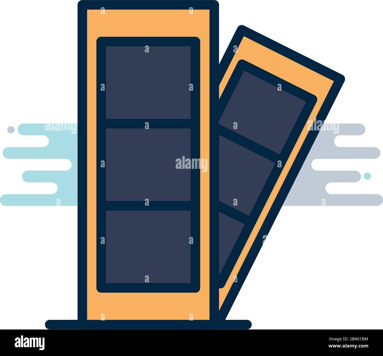 camera strip line fill block style icon design, photography technology ...