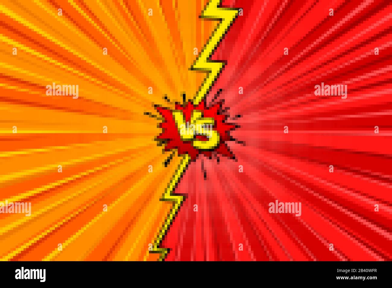 Cartoon comic background. Fight versus. Comics book colorful ...