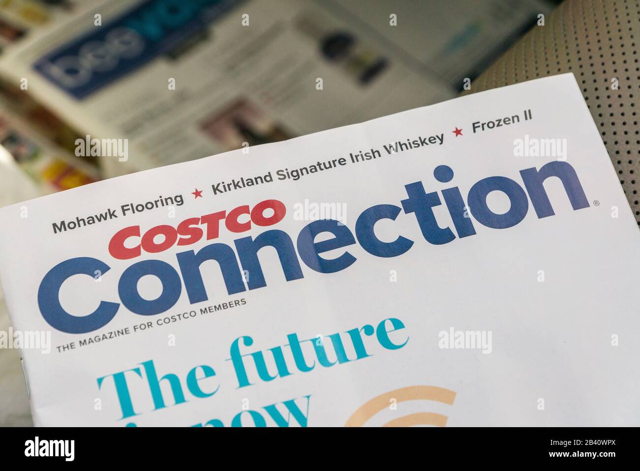 The Costco Connection Magazine March 2020 Stock Photo