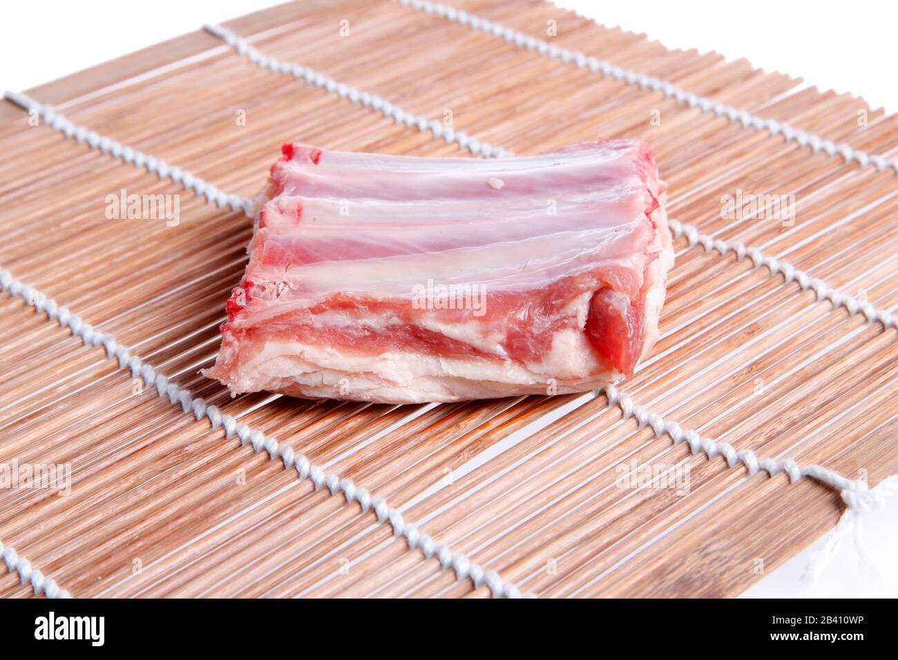 Fresh lamb chops, nutrition is rich, closeup Stock Photo Alamy