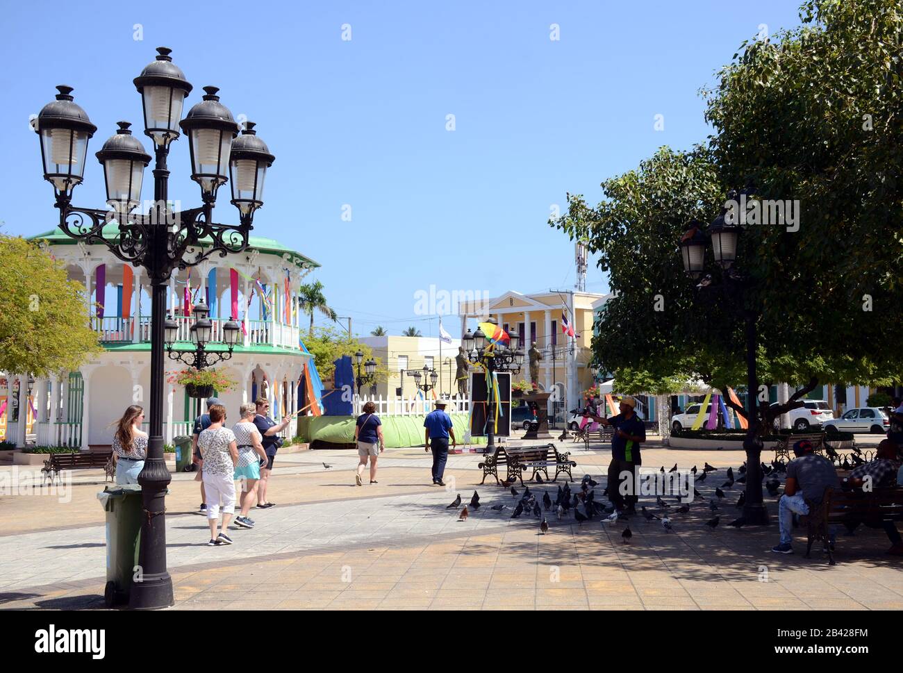 Parque Central, Puerto Plata, Dominican Republic Stock Photo - Alamy