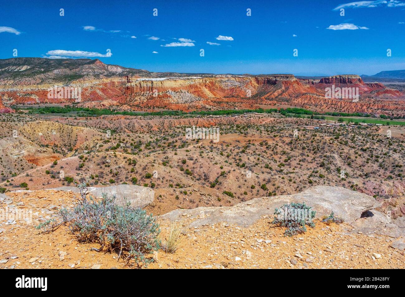 Scenic overlook at Ghost Ranch in Abiquiu, NM, USA. Stock Photo