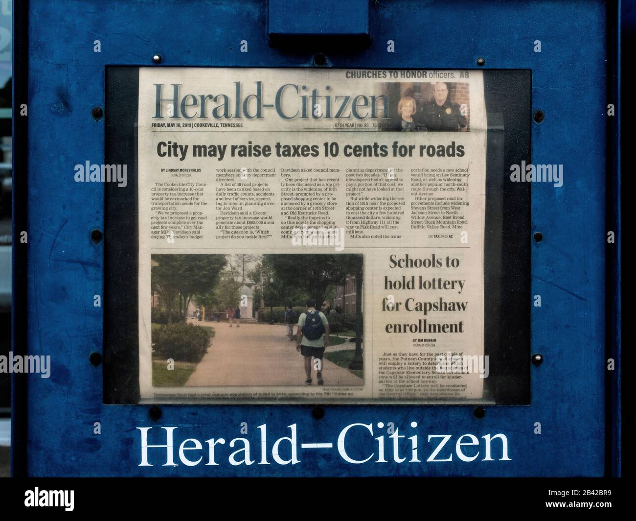 local newspaper in Cookeville, Tennessee, United States Stock Photo Alamy