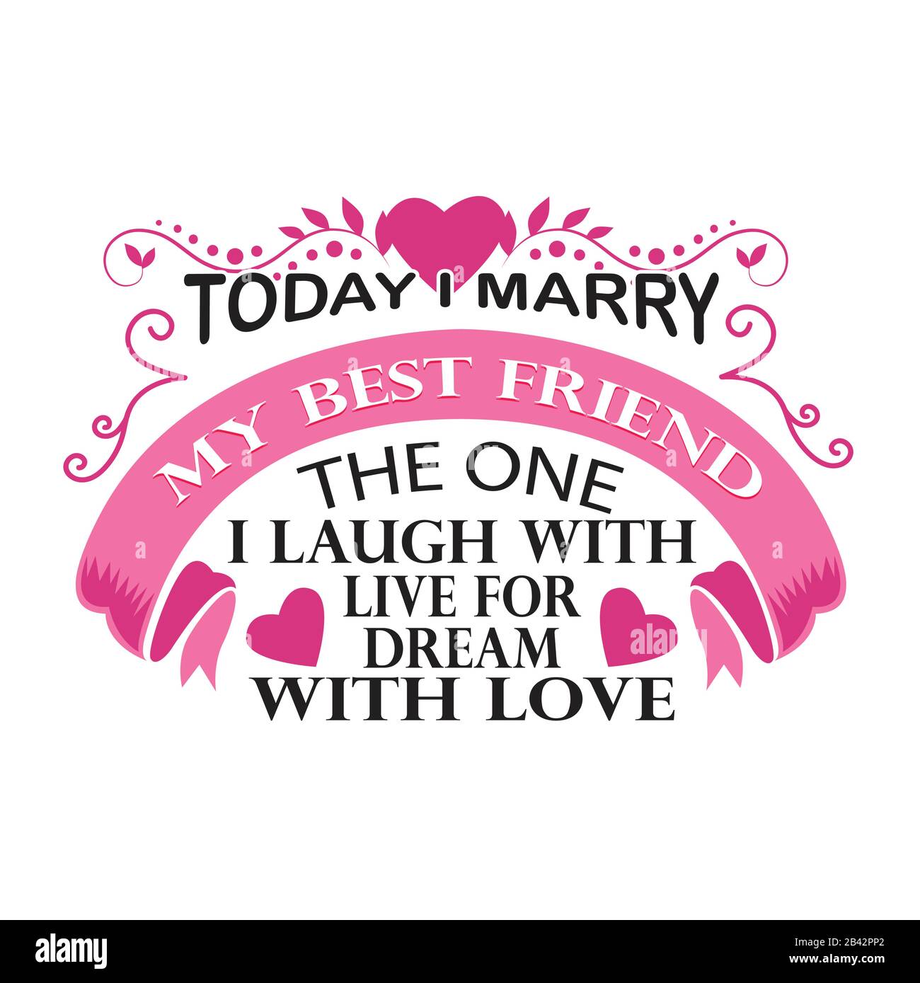 Pink Shabby Chic  Today I Will Marry My Best Friend Personalised Wedding Sign