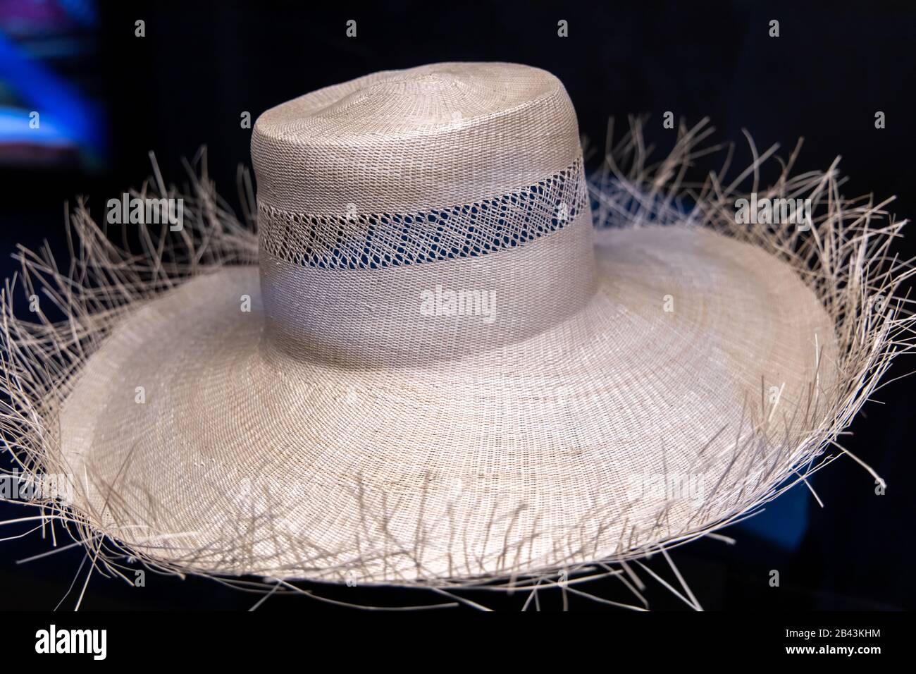 Filipino traditional hat made of banana leaves at Museum Stock Photo - Alamy