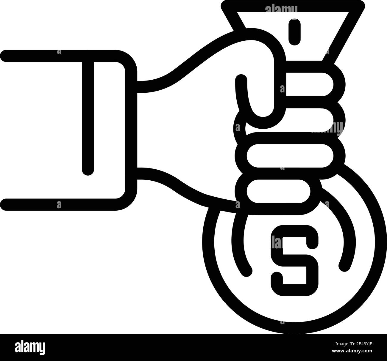 Money bag loan icon, outline style Stock Vector Image & Art - Alamy