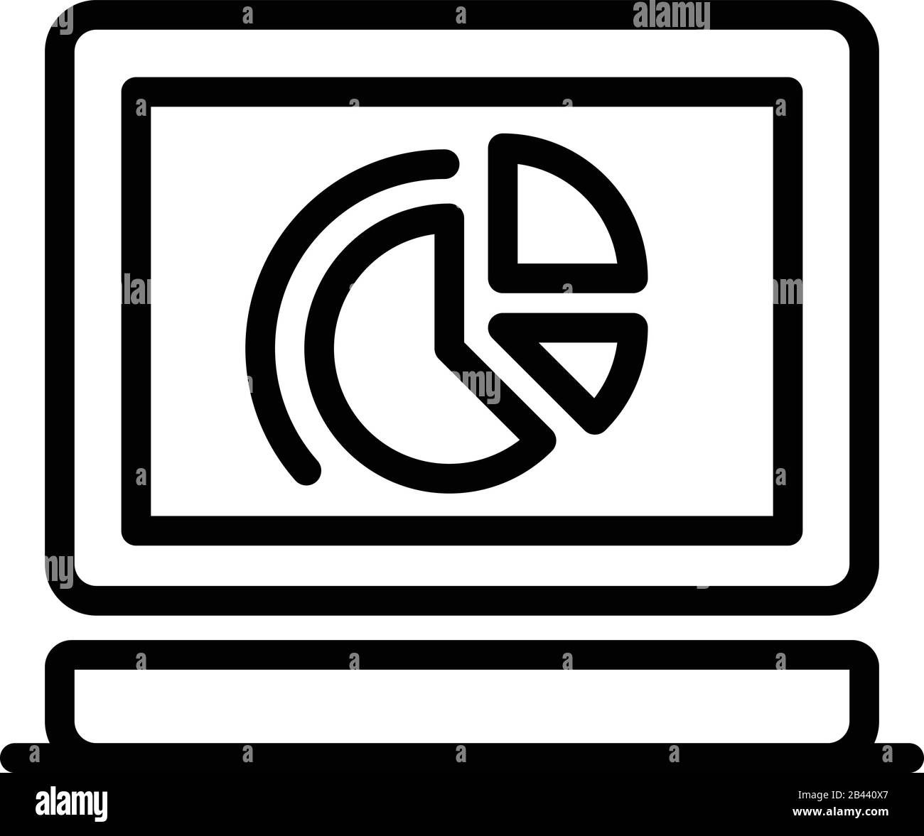 Computer loan chart icon, outline style Stock Vector Image & Art - Alamy