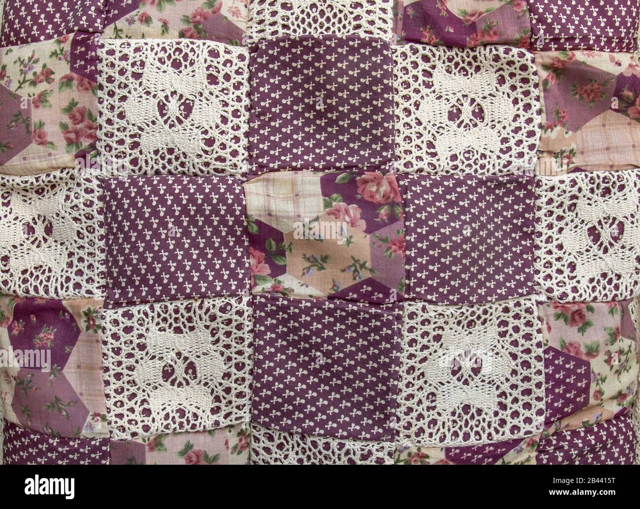 Texture of Vintage retro Chair Cushions in close up. Background of