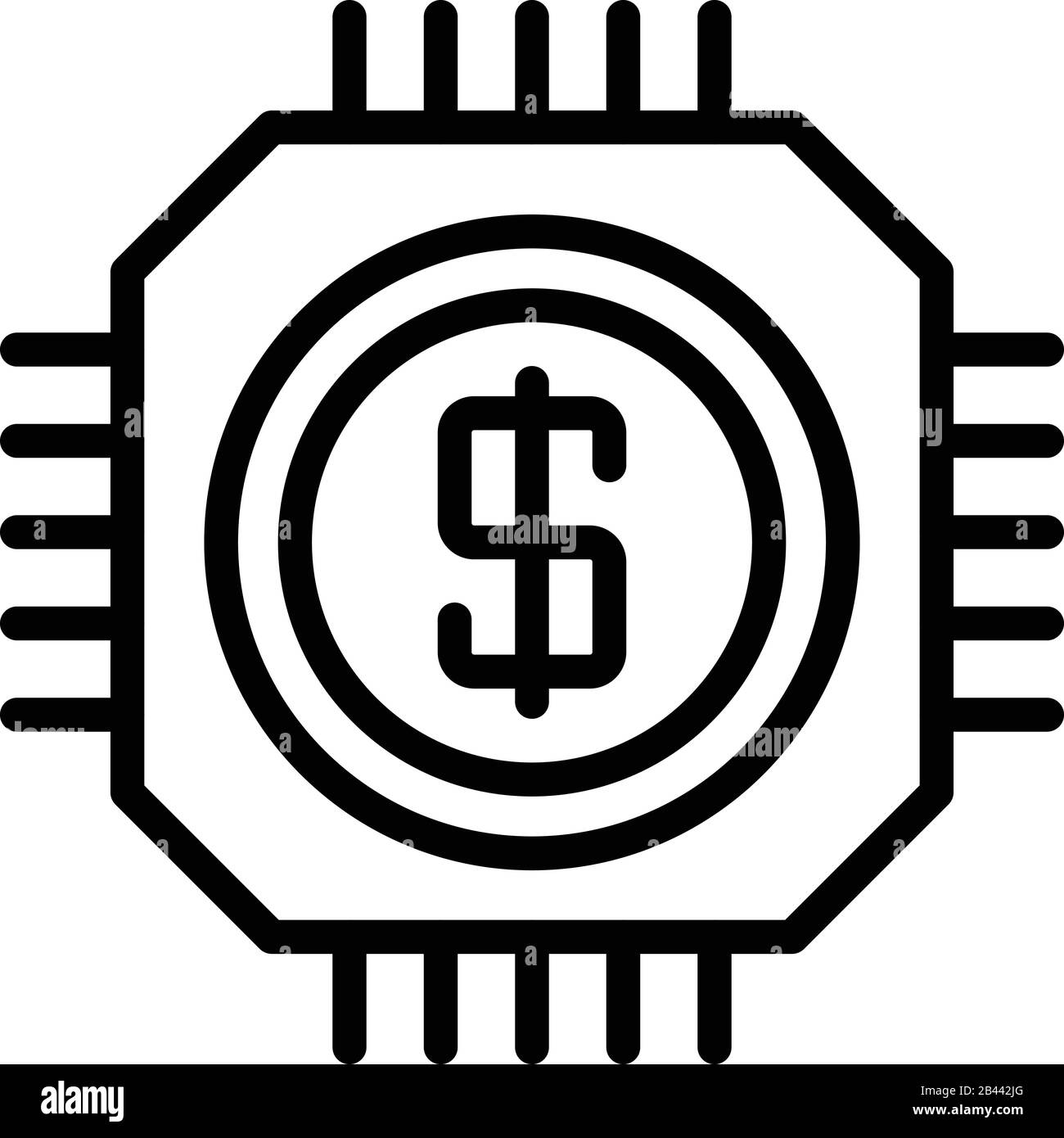 Processor unit cpu concept Black and White Stock Photos & Images - Alamy