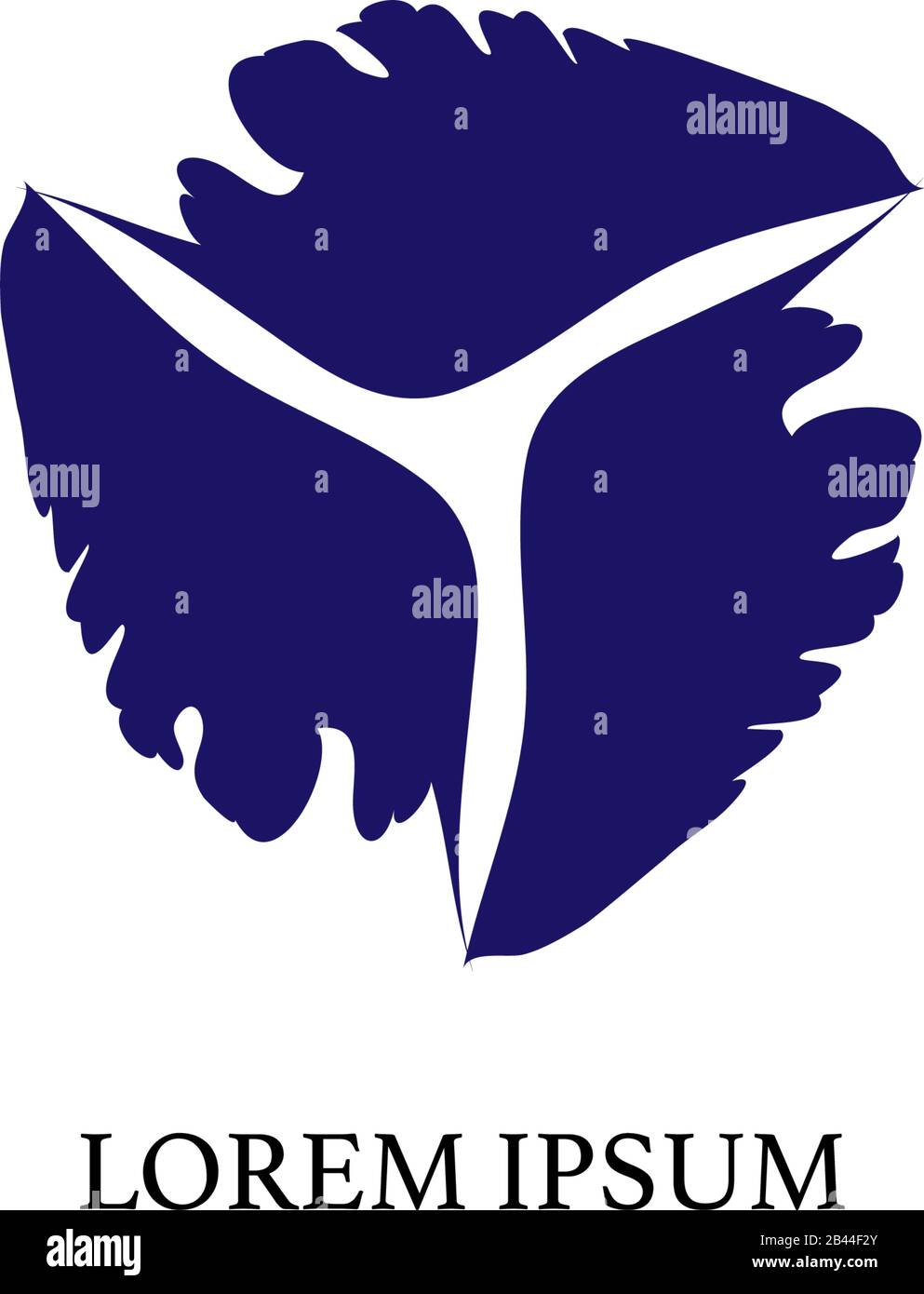 Abstract blue vortex illustration like a shiled sign. Storm Guard Logo