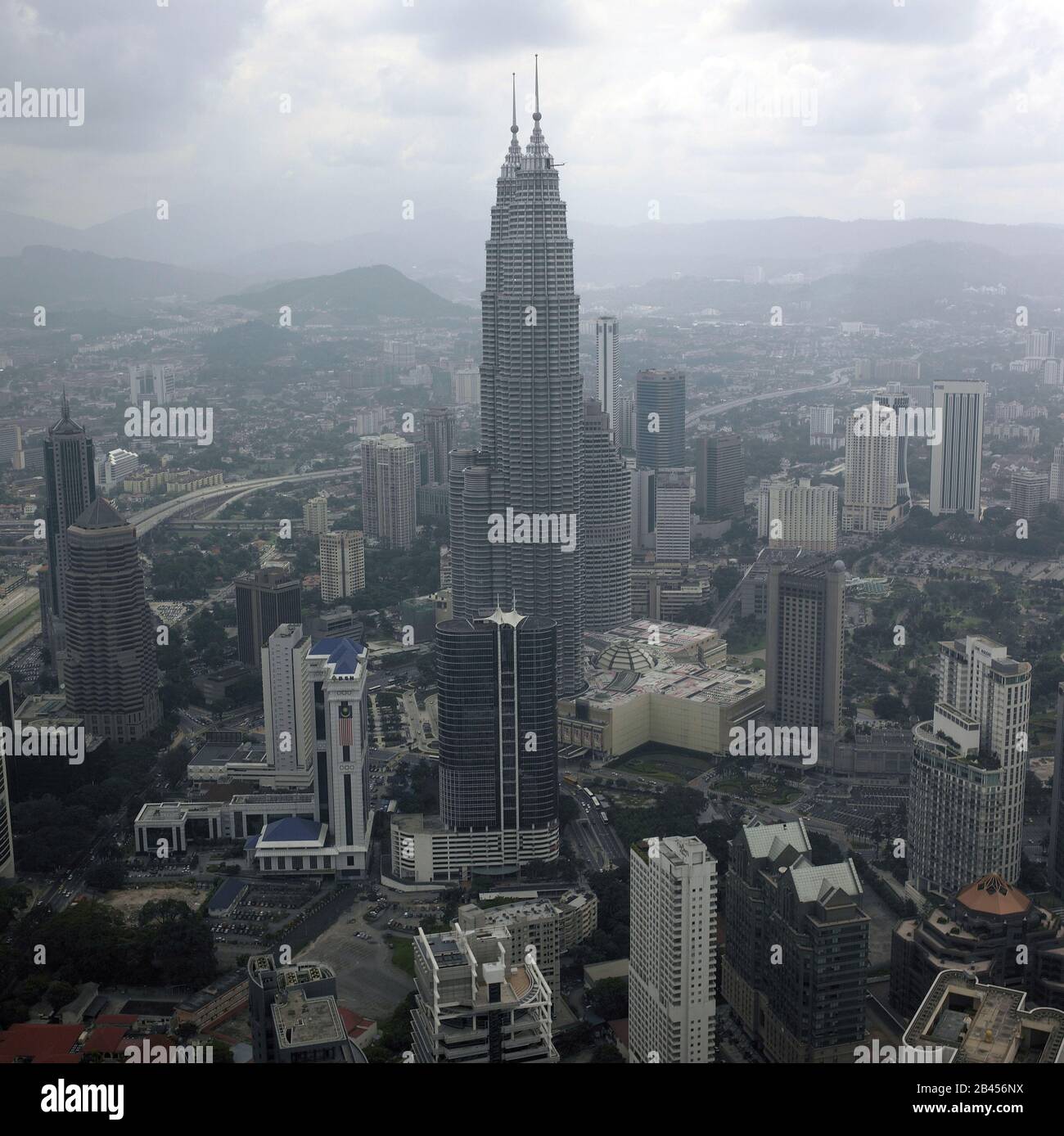 Petronas twin towers in kuala lumpur at malaysia Stock Photo