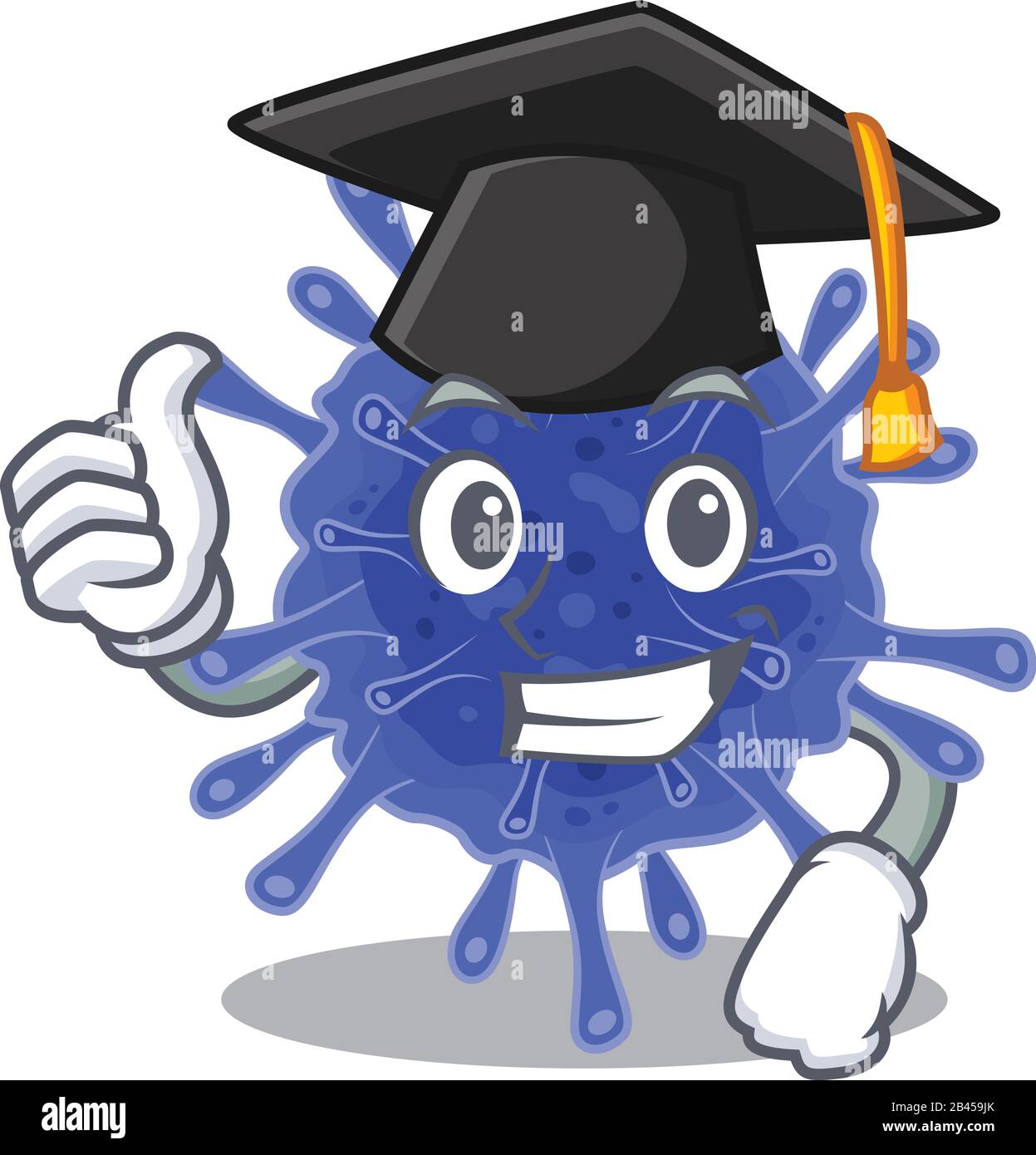Graduation Germs A picture of bacteria coronavirus with black hat for graduation ...